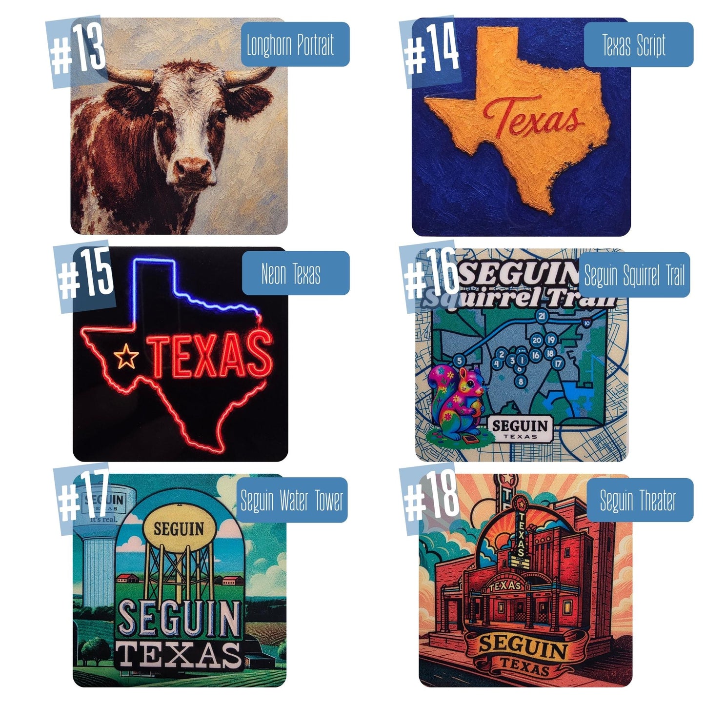 Western Longhorn Night Light Frame | Interchangeable Stardust & Bokeh Art