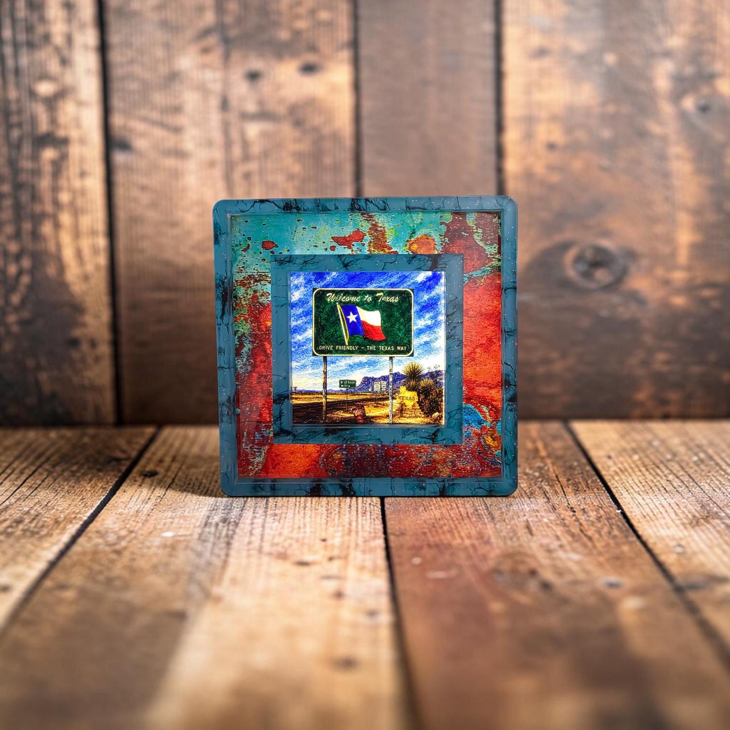 Welcome to Texas Interchangeable Night Light Art Scene