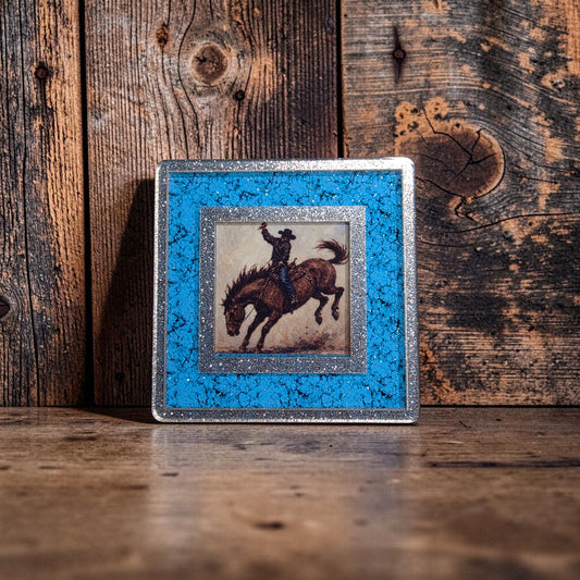 Gold Sparkle & Turquoise Interchangeable Night Light | Interchangeable Art