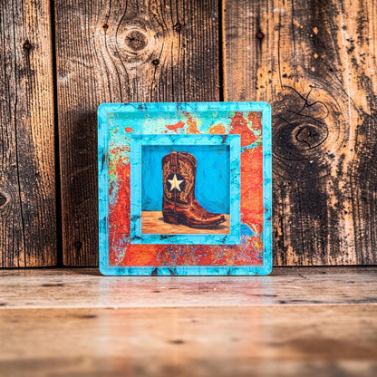 Turquoise & Copper Patina Interchangeable Night Light | Interchangeable Art