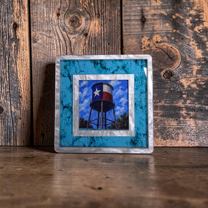 White Pearl & Turquoise Stone Interchangeable Night Light | Interchangeable Art