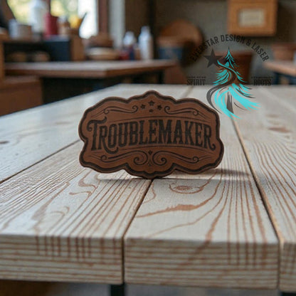 All-American Troublemaker Leather Patch