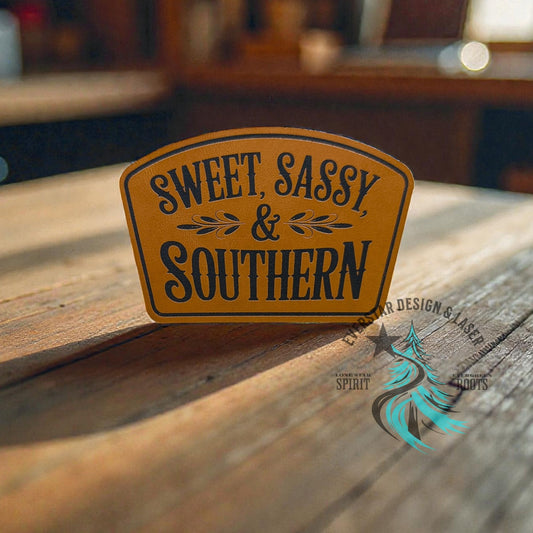 Sweet, Sassy & Southern Leather Patch