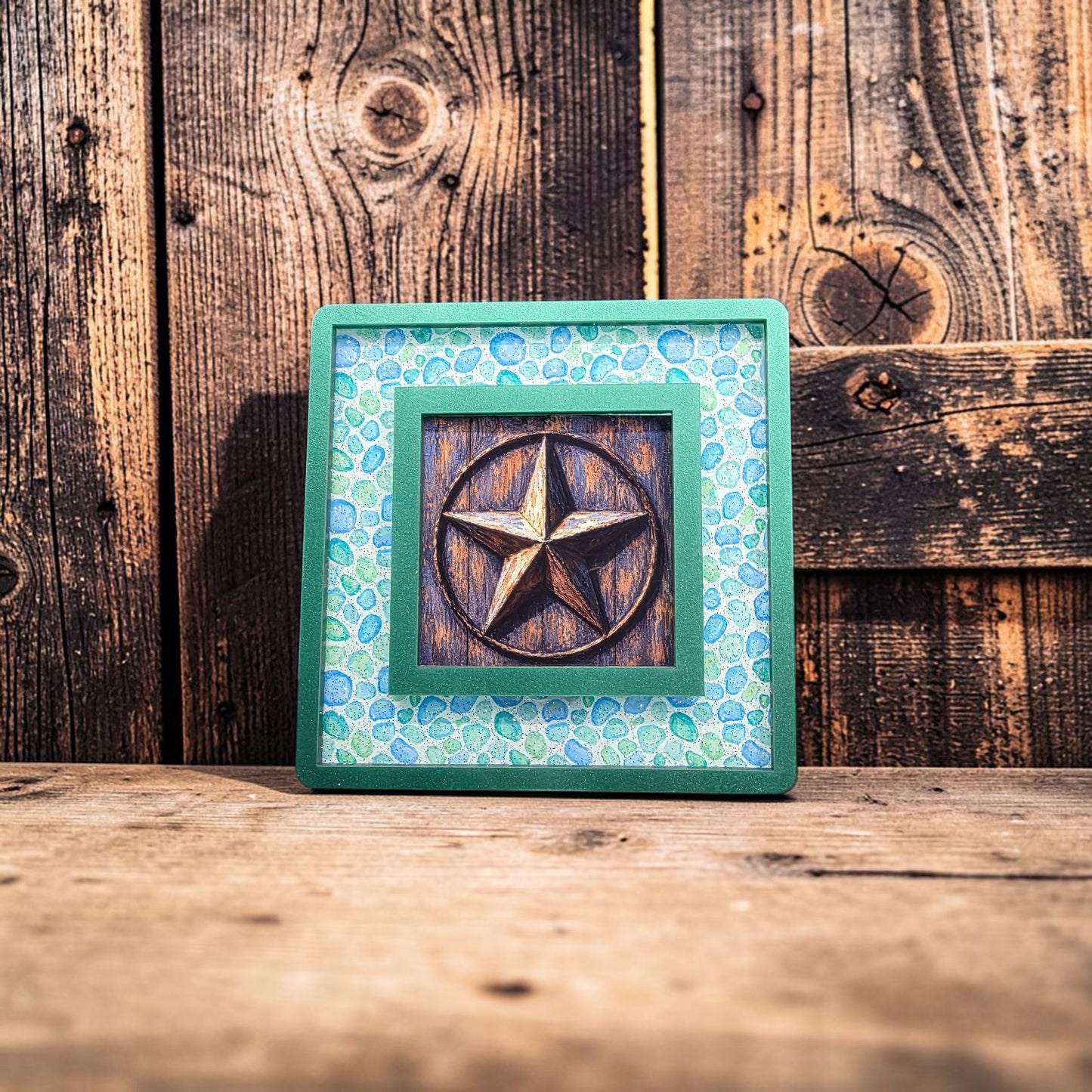 Green Sea Pebbles Interchangeable Night Light | Interchangeable Art