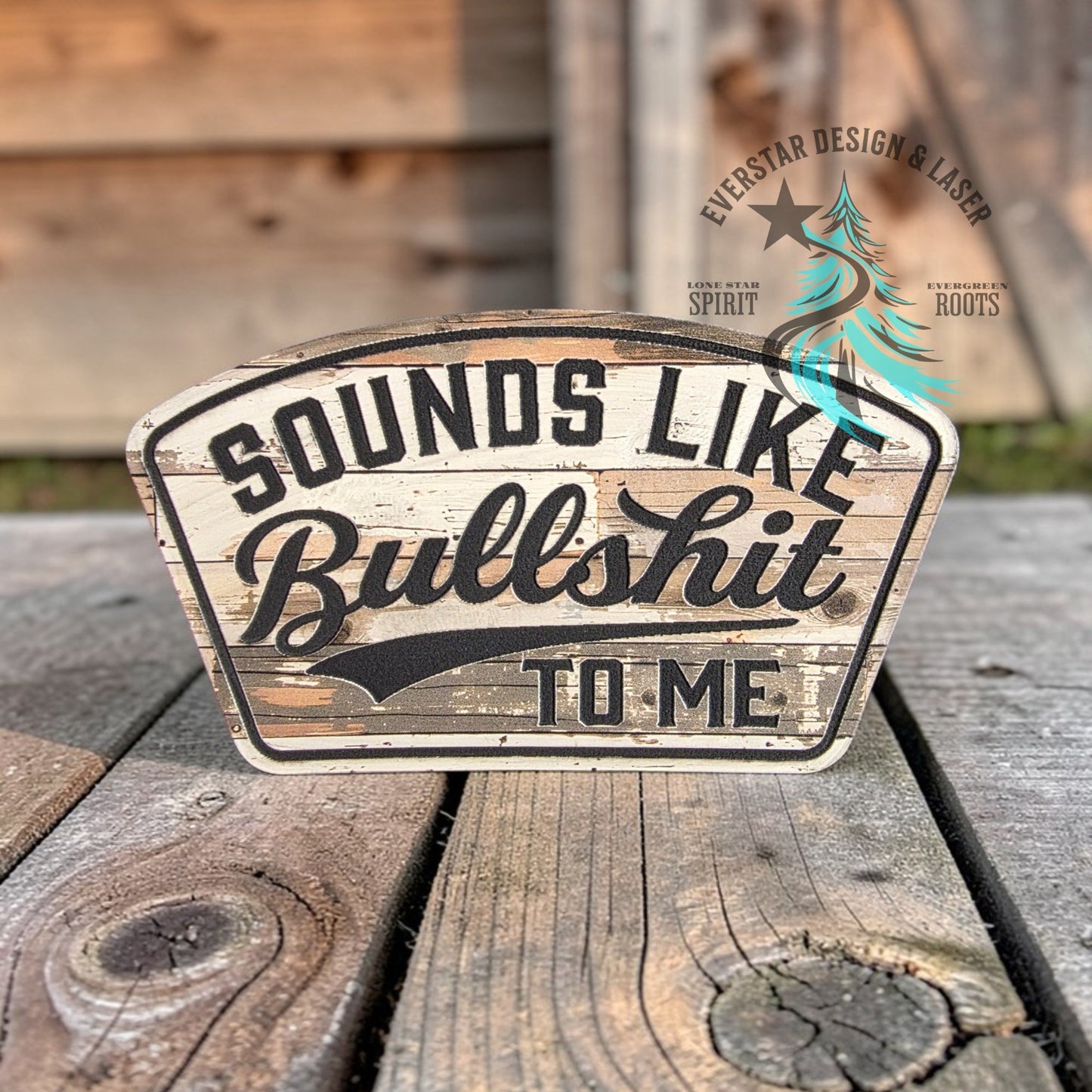 Sounds Like Bullshit to Me Farmhouse Leather Patch