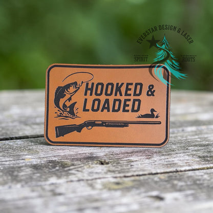 Hooked & Loaded Leatherette Patch