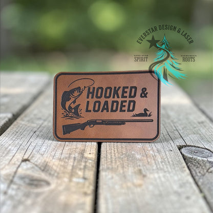 Hooked & Loaded Leatherette Patch