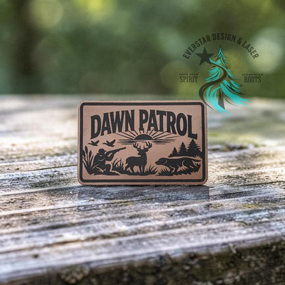 Dawn Patrol Hunter Leatherette Patch