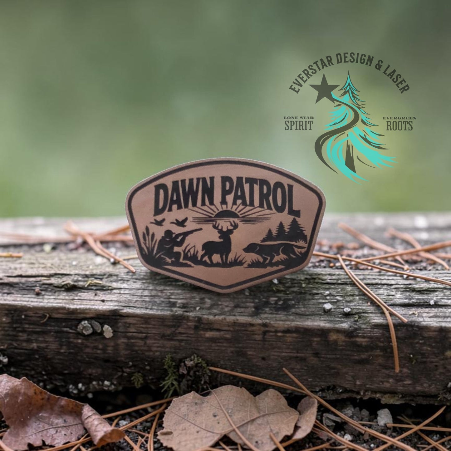 Dawn Patrol Hunter Leatherette Patch