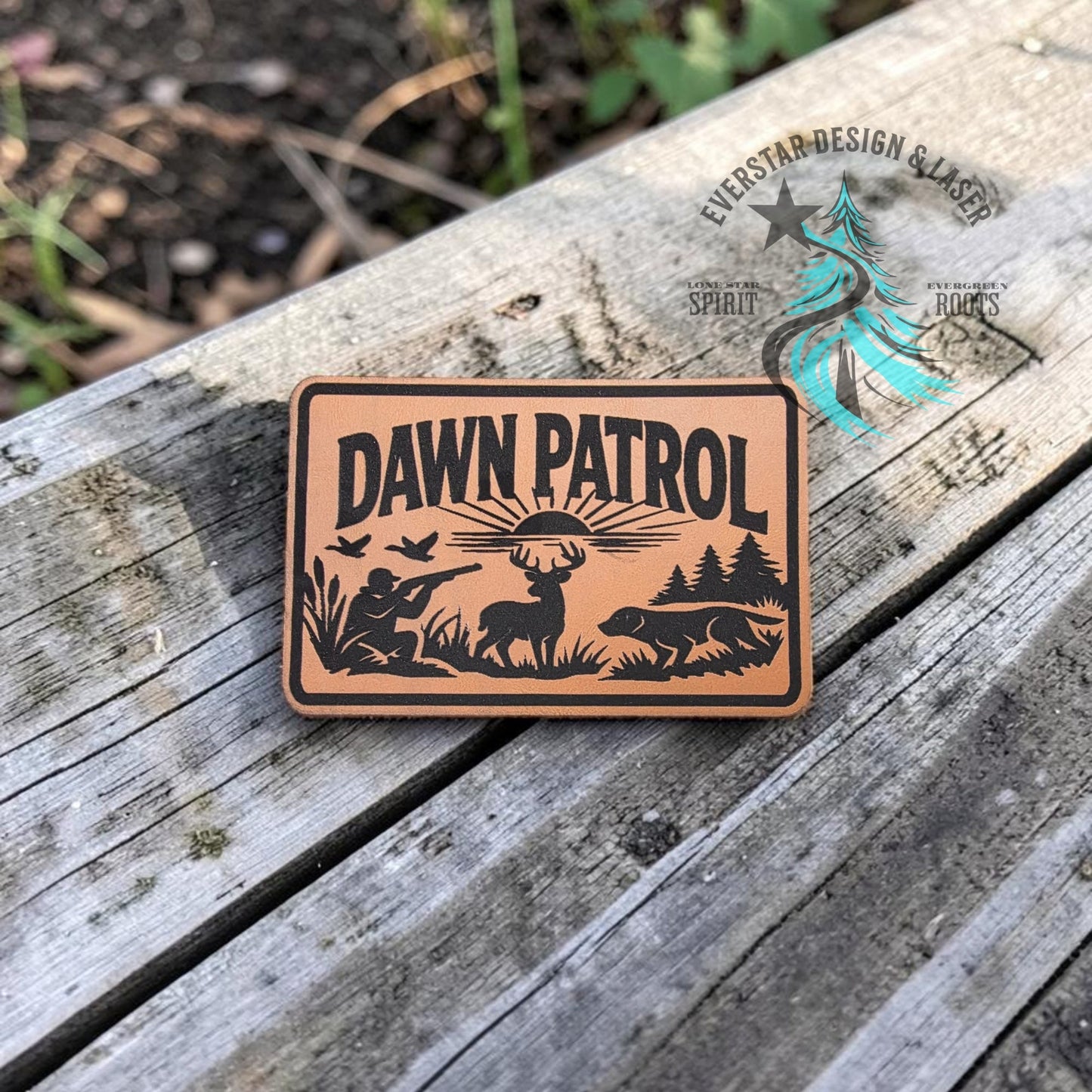 Dawn Patrol Hunter Leatherette Patch