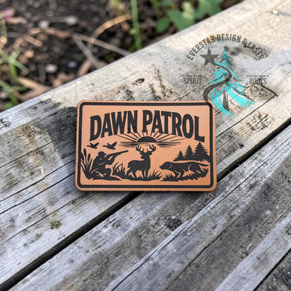 Dawn Patrol Hunter Leatherette Patch