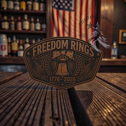 Freedom Rings 250 Years Leather Patch