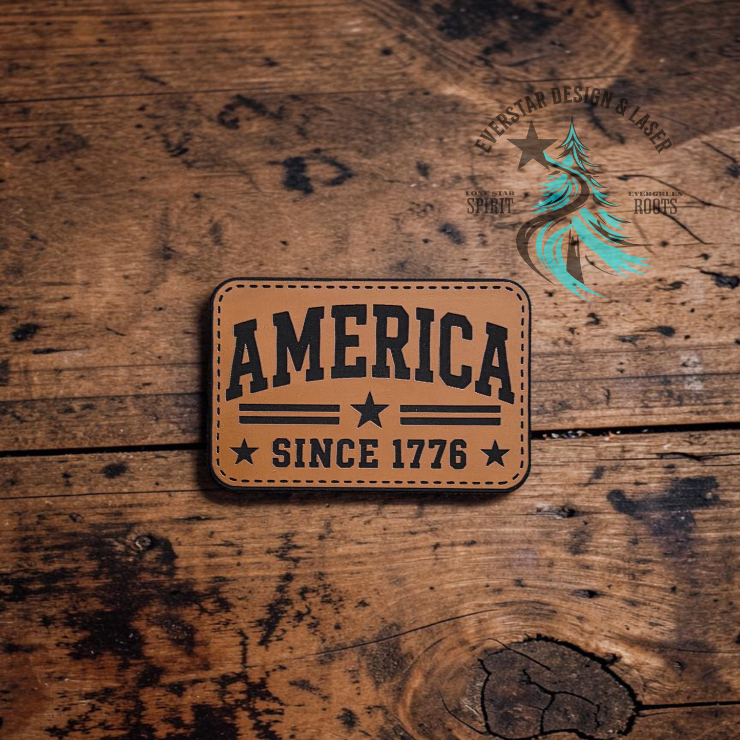 America Since 1776 Leatherette Patch