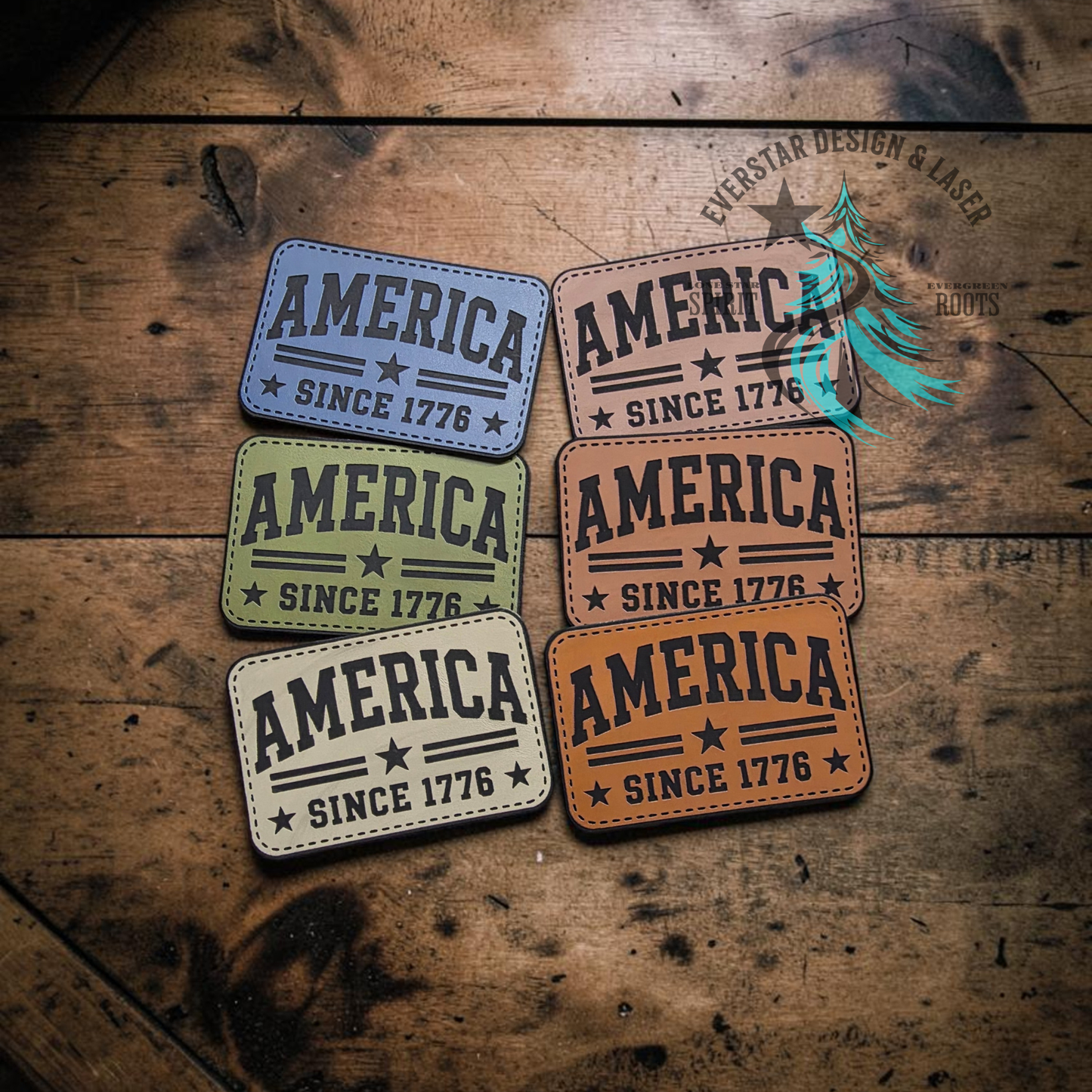 America Since 1776 Leatherette Patch