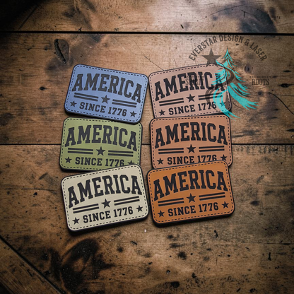 America Since 1776 Leatherette Patch