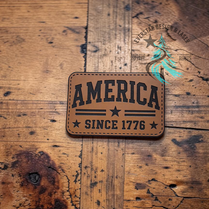 America Since 1776 Leatherette Patch
