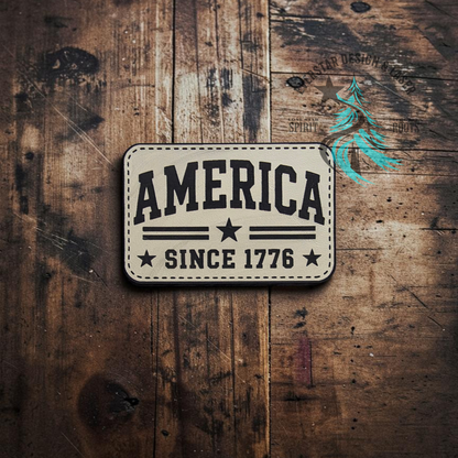 America Since 1776 Leatherette Patch