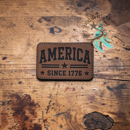 America Since 1776 Leatherette Patch