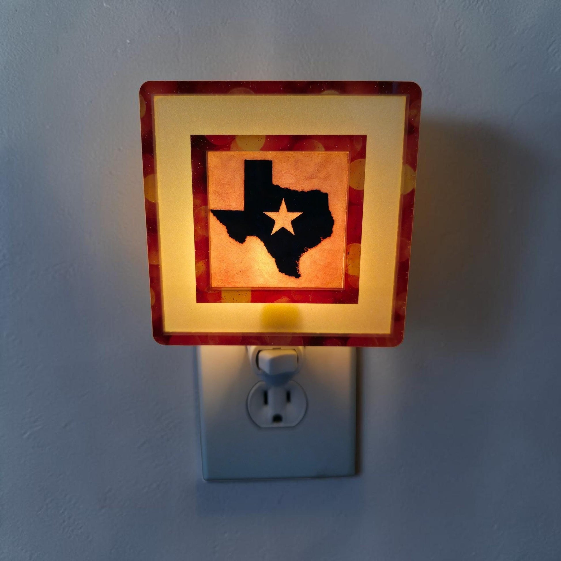 Western Longhorn Night Light Frame | Interchangeable Stardust & Bokeh Art