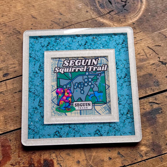 Seguin Texas Landmark Decor | Seguin Squirrel Trail Night Light | Interchangeable Art