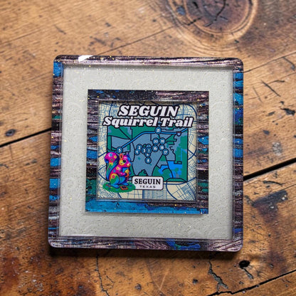 Seguin Texas Landmark Decor | Seguin Squirrel Trail Night Light | Interchangeable Art