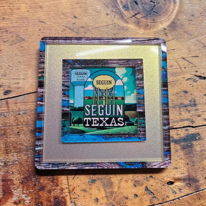 Iconic Seguin Texas Landmark Decor | Seguin Water Towers Night Light | Interchangeable Art