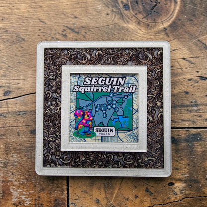 Seguin Texas Landmark Decor | Seguin Squirrel Trail Night Light | Interchangeable Art