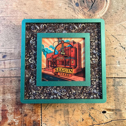 Seguin Texas Theatre Night Light | Historic Landmark Decor (Interchangeable Art)