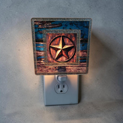 Lone Star Emblem Interchangeable Night Light Art Scene Insert