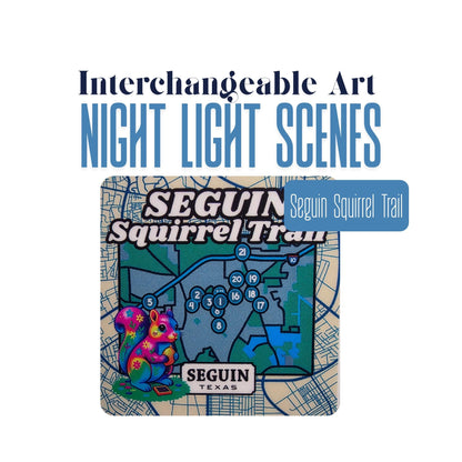 Seguin Squirrel Trail Interchangeable Night Light Art Scene Insert