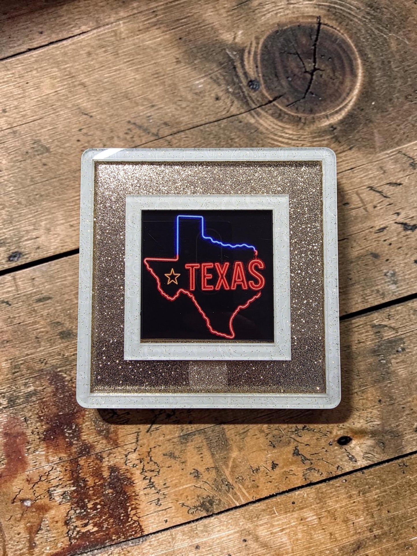 Neon Texas Interchangeable Night Light Art Scene Insert