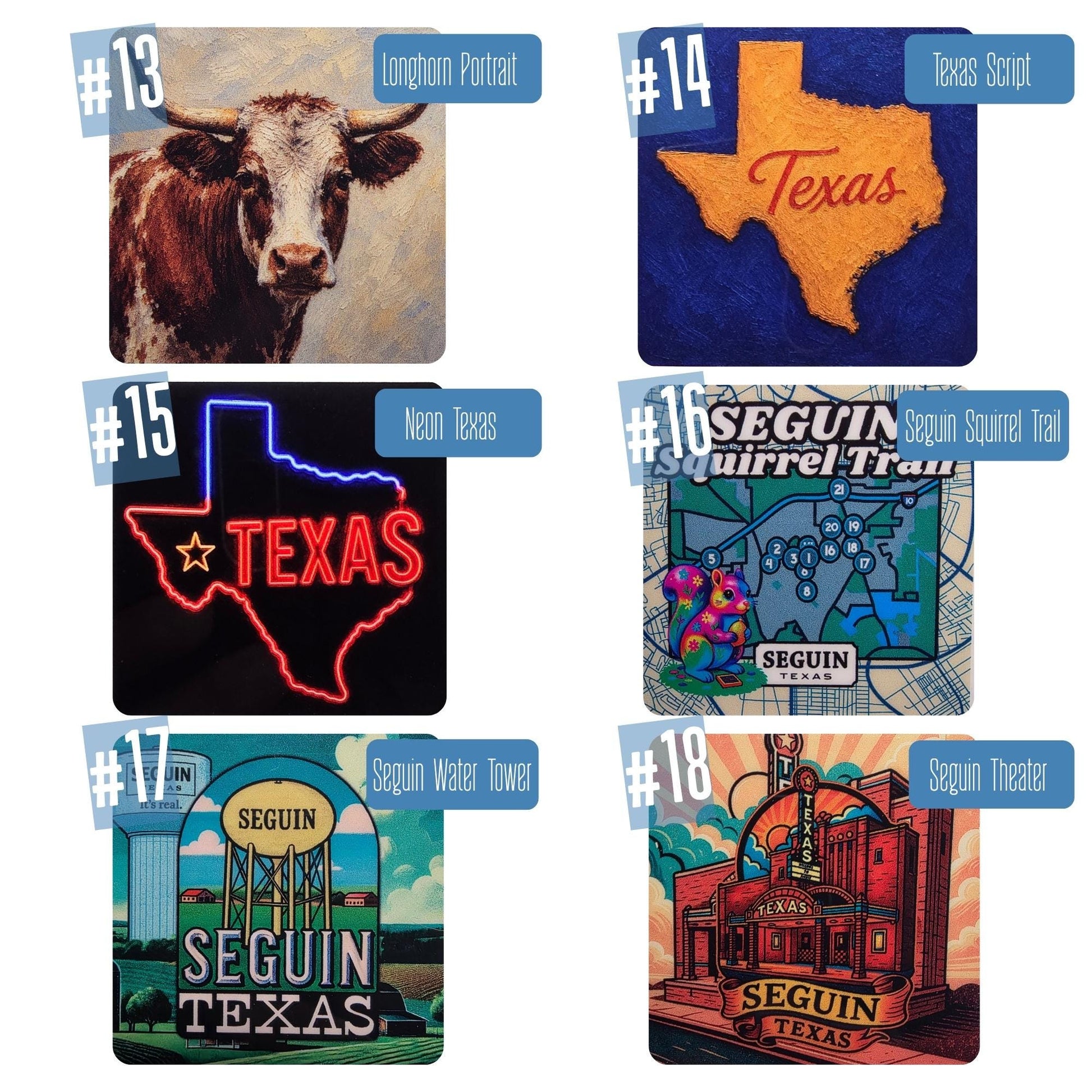 Western Night Light | Turquoise & Tooled Leather Texas Decor | Interchangeable Art