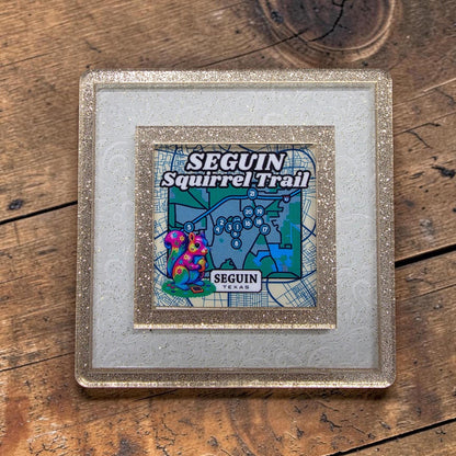 Seguin Texas Landmark Decor | Seguin Squirrel Trail Night Light | Interchangeable Art