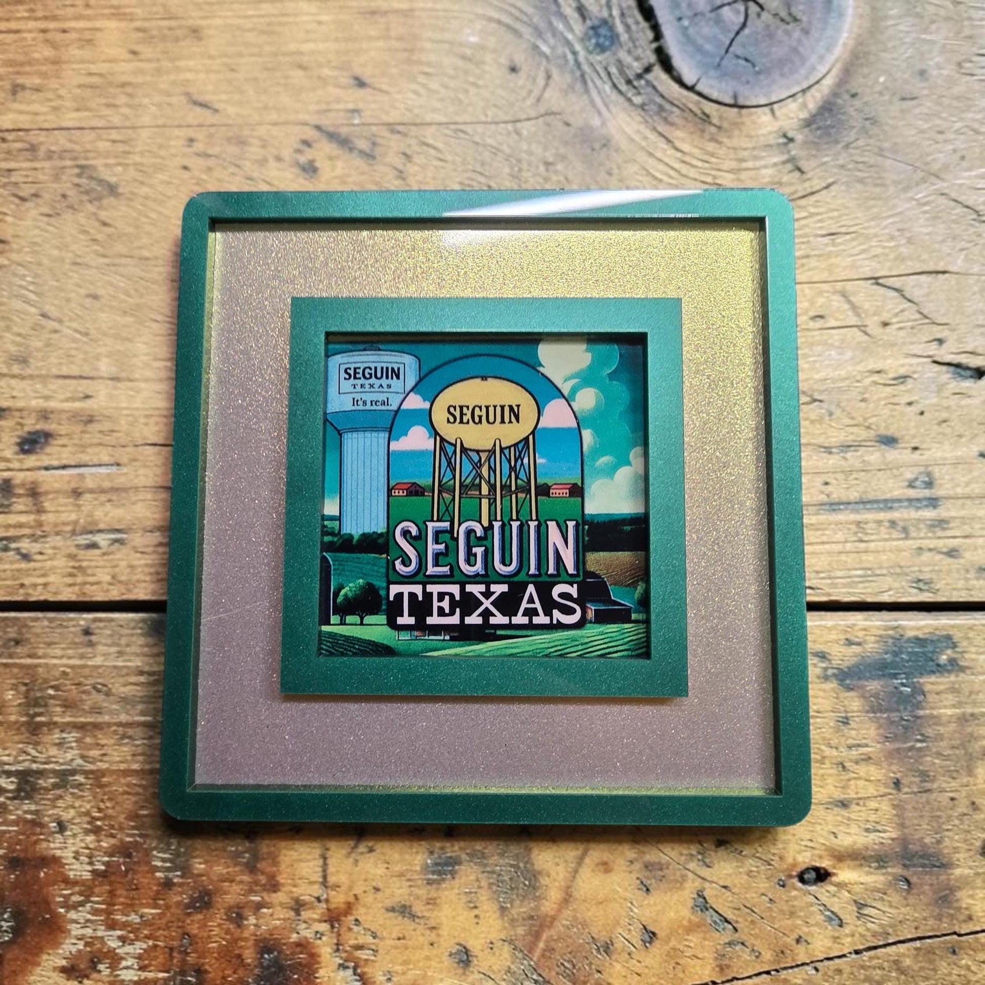 Iconic Seguin Texas Landmark Decor | Seguin Water Towers Night Light | Interchangeable Art