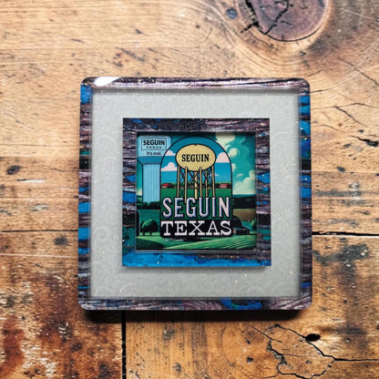 Iconic Seguin Texas Landmark Decor | Seguin Water Towers Night Light | Interchangeable Art