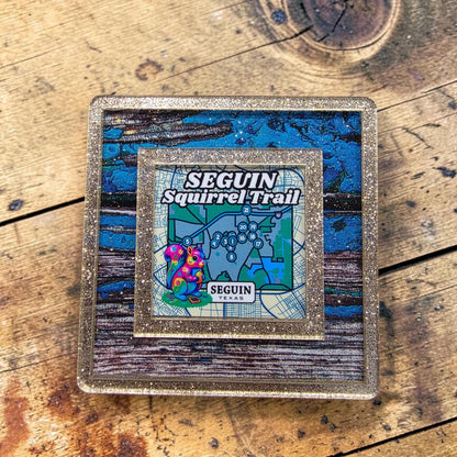 Seguin Texas Landmark Decor | Seguin Squirrel Trail Night Light | Interchangeable Art