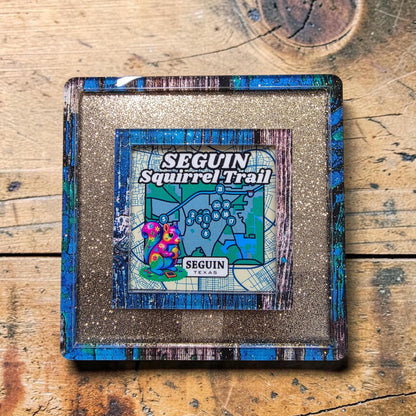 Seguin Texas Landmark Decor | Seguin Squirrel Trail Night Light | Interchangeable Art