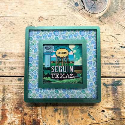 Iconic Seguin Texas Landmark Decor | Seguin Water Towers Night Light | Interchangeable Art