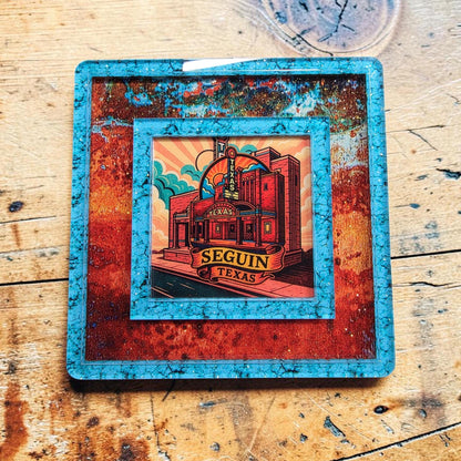 Seguin Texas Theatre Night Light | Historic Landmark Decor (Interchangeable Art)