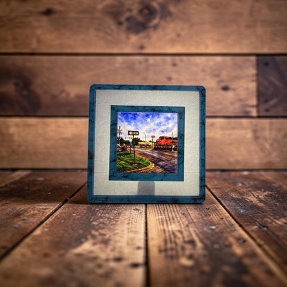 Luling, Texas Train Crossing Interchangeable Night Light Art Scene, Watercolor Downtown Landmark