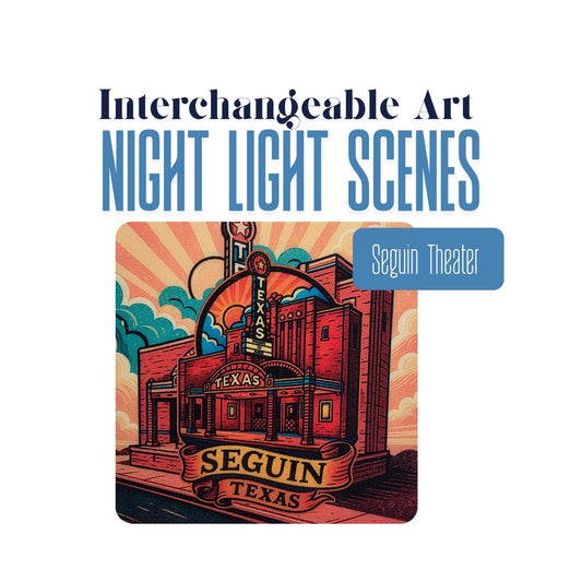 Seguin Theater Interchangeable Night Light Art Scene Insert