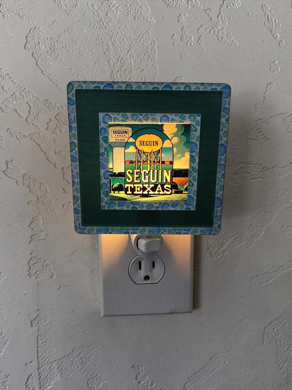 Seguin Water Tower Interchangeable Night Light Art Scene Insert