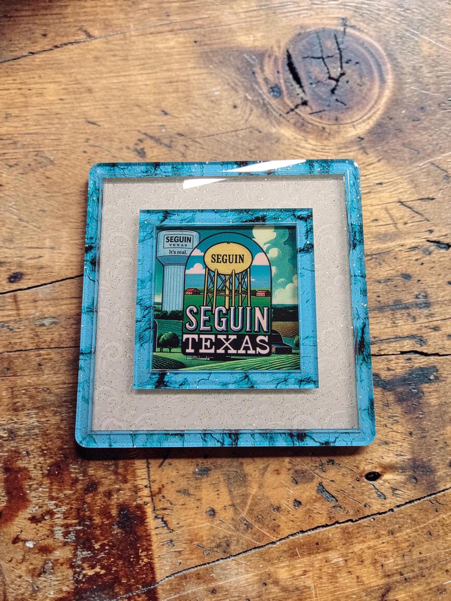 Seguin Water Tower Interchangeable Night Light Art Scene Insert