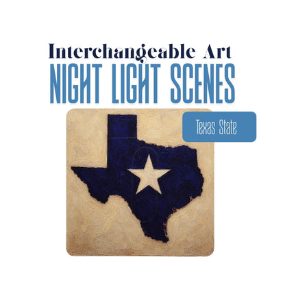 The Lone Star State Interchangeable Night Light Art Scene Insert