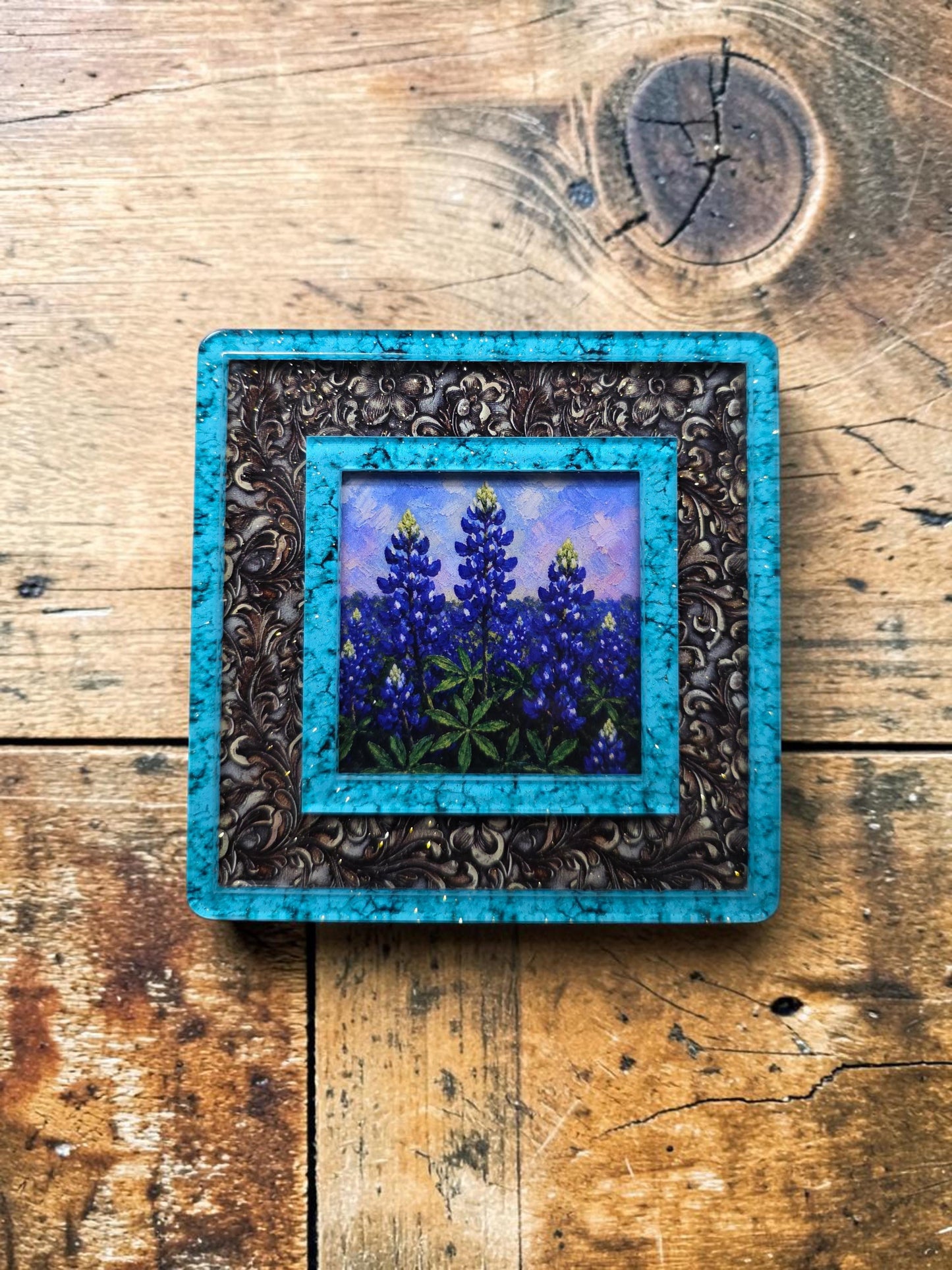 Bluebonnet Field Interchangeable Night Light Art Scene Insert
