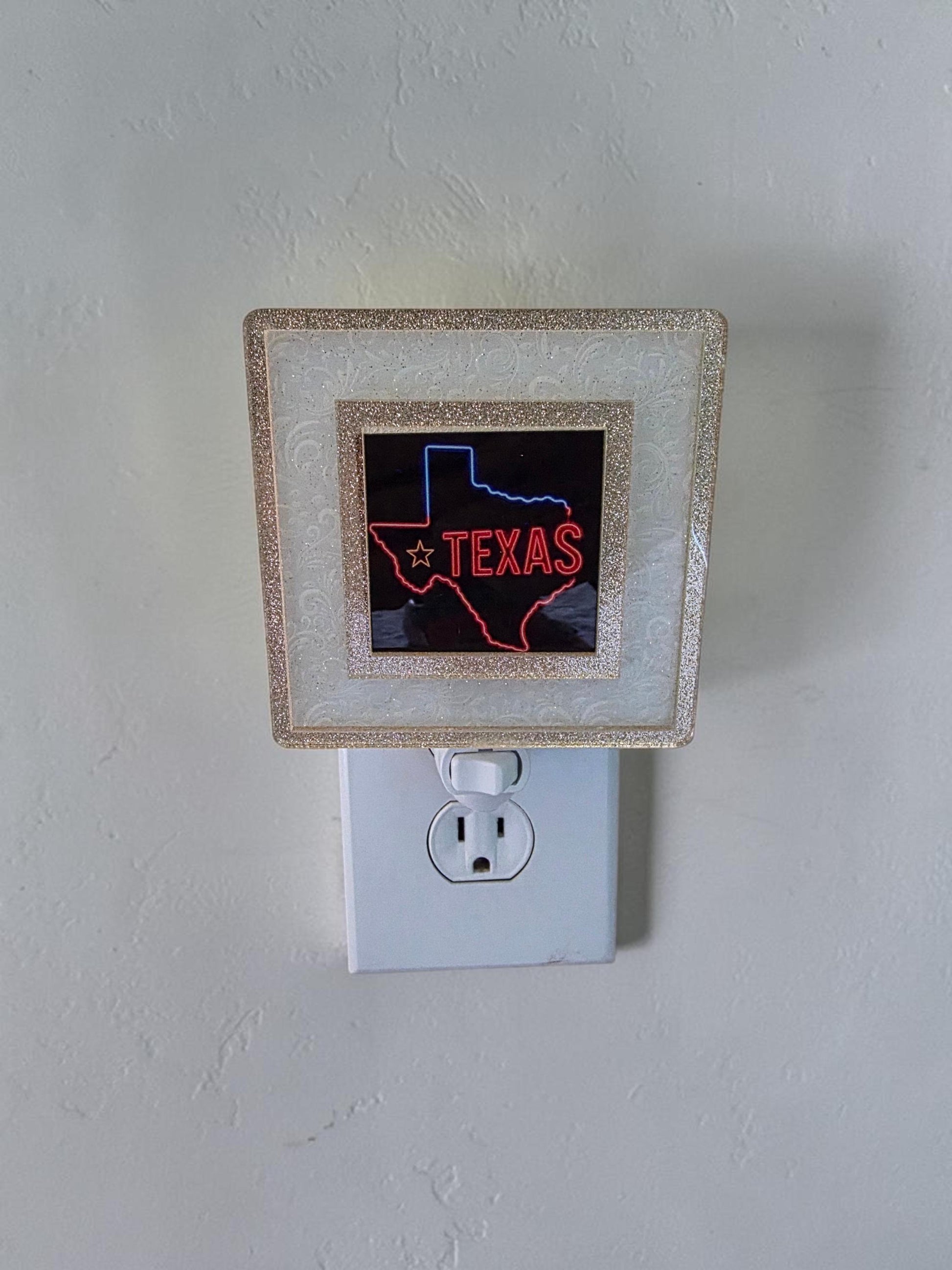 Neon Texas Interchangeable Night Light Art Scene Insert