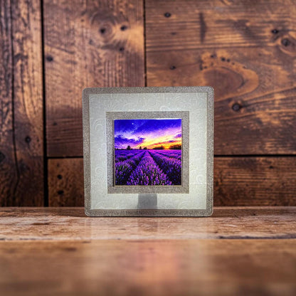Lavender Fields Luling, Texas Interchangeable Night Light Art Scene, Texas Wildflower Landscape