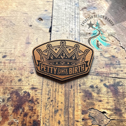 Petty Since Birth Copper Leatherette Patch