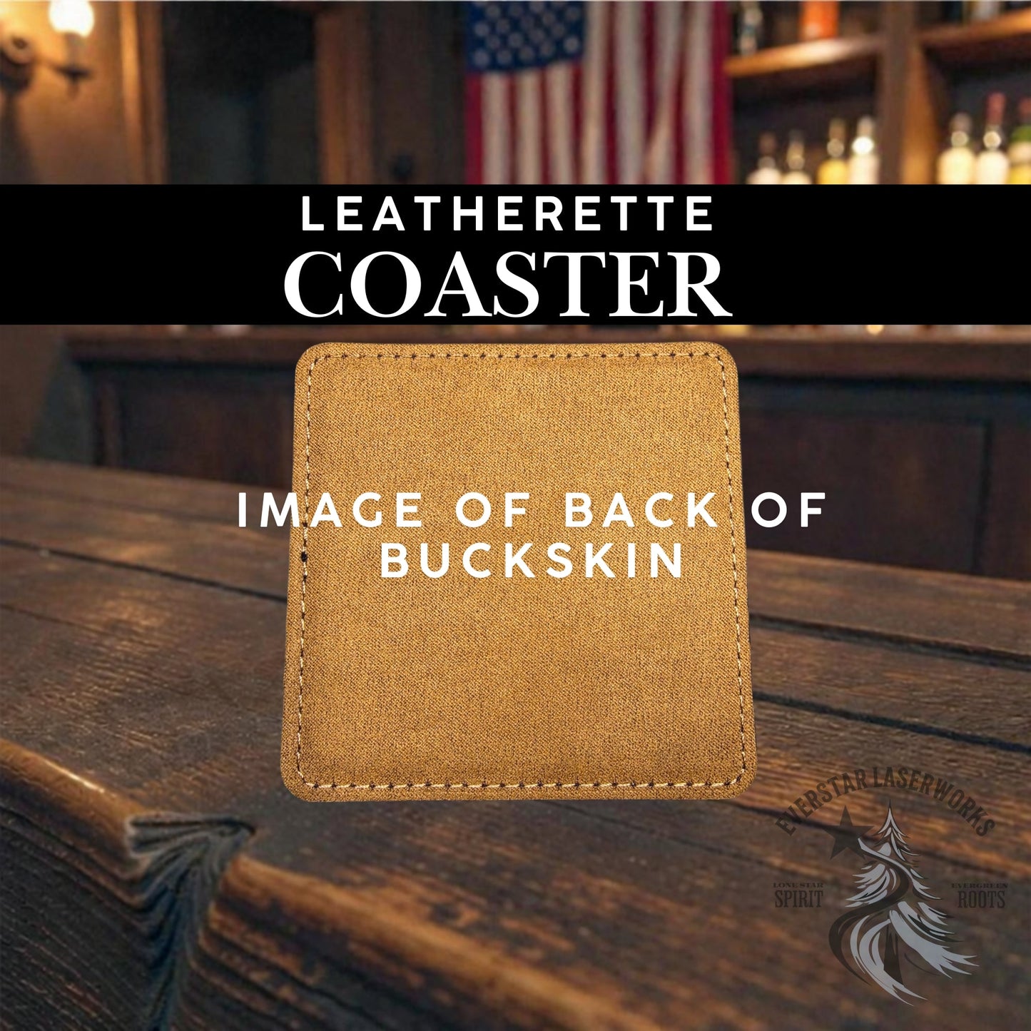 250 Years Heritage Collection Premium Leatherette® Coasters | 4" Square | Set of 6